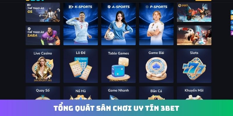 Tổng quát sân chơi uy tín 3BET